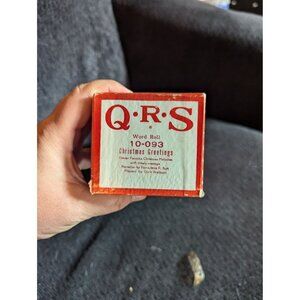 QRS Word Roll 10-093 Christmas Greetings Dick Watson